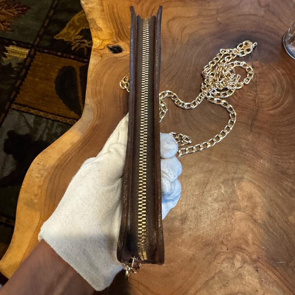 Louis Vuitton Monogram Porte Monnaie Zippy Long Wallet converted Crossbody - Picture 8 of 16